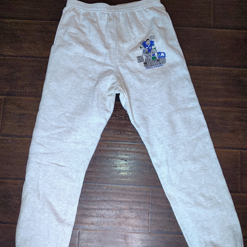 vintage Seattle Seahawks Iron Hawks NFL Football Russel Sweats